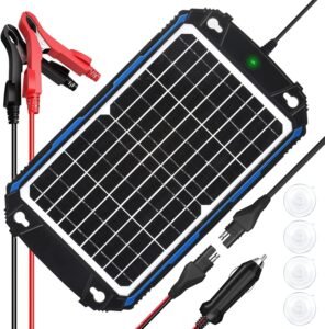 SUNER POWER 12W Solar Battery Charger & Maintainer Pro