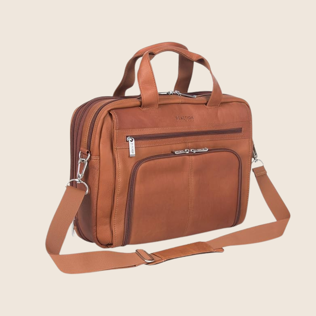 Kenneth Cole REACTION ‘Out of the Bag’ Manhattan Leather Briefcase (15.6_) Kenneth Cole REACTION ‘Out of the Bag’ Manhattan Leather Briefcase (15.6_)
