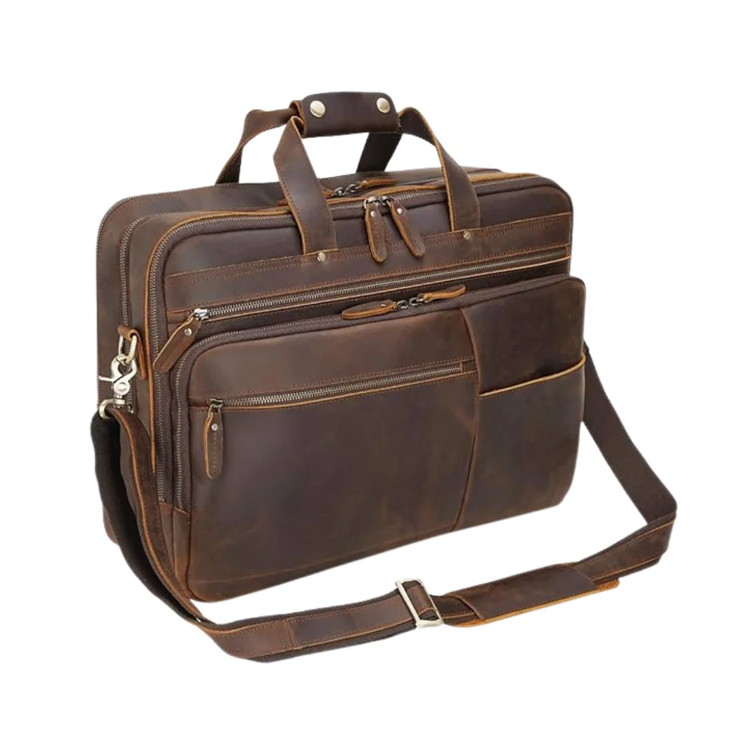 Polare X-Large 18″ Full Grain Leather Briefcase Polare X-Large 18″ Full Grain Leather Briefcase
