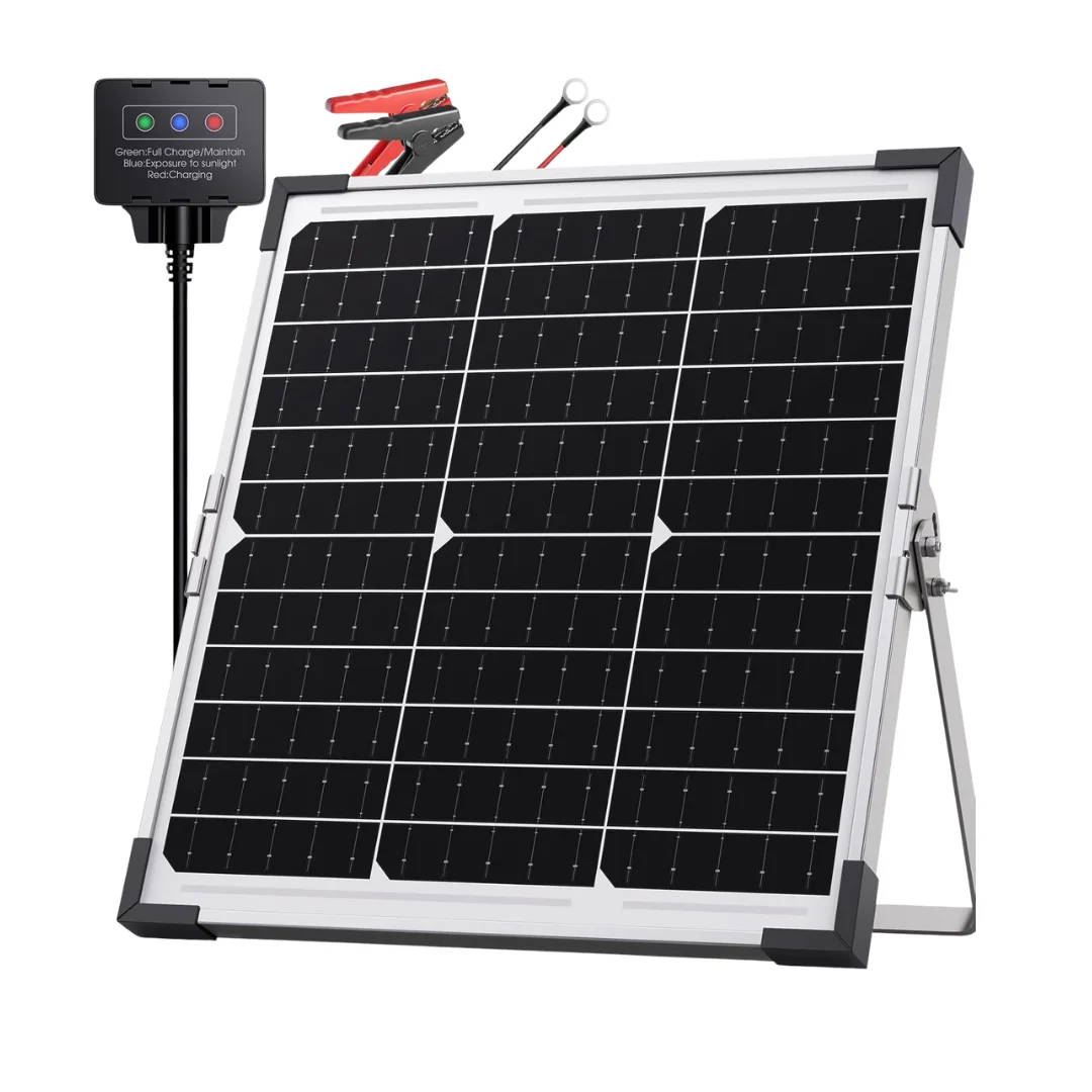 Callsun 20W 12V Solar Trickle Charger & Maintainer