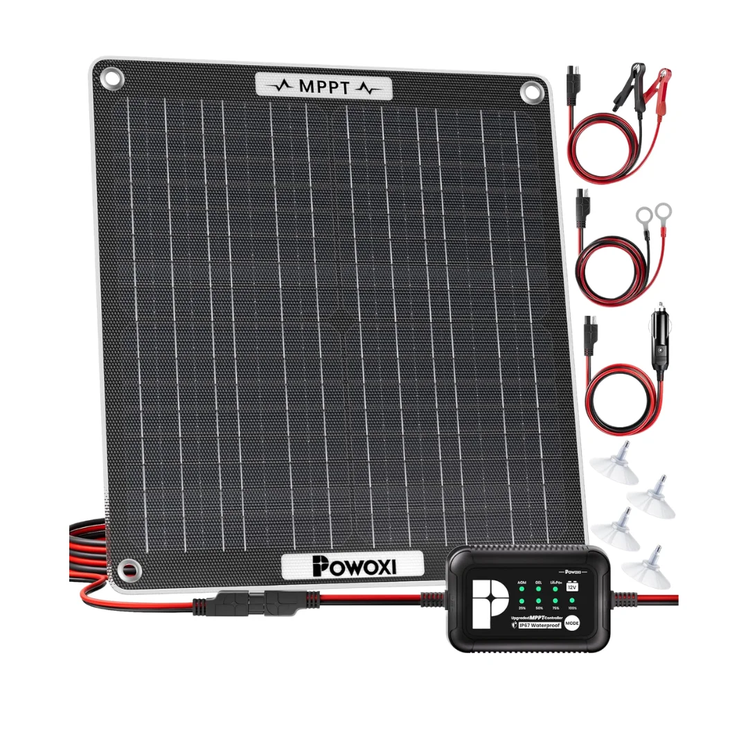 POWOXI 30W Solar Battery Charger