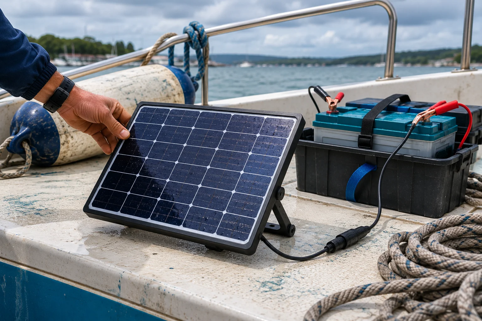 Solar Power Boat Charger